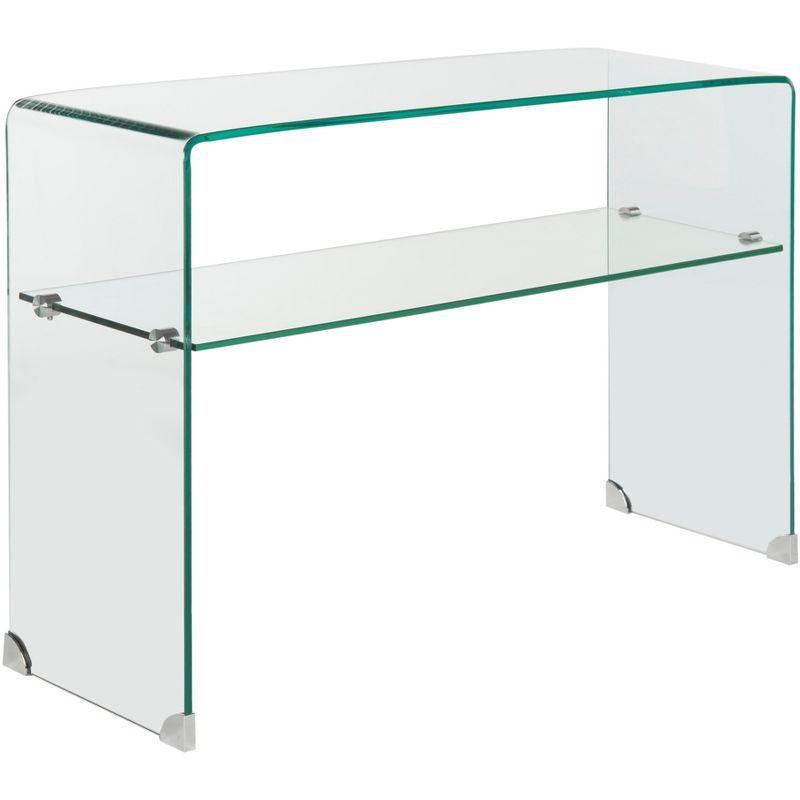 Haslemere 43.31'' Glass Console Table