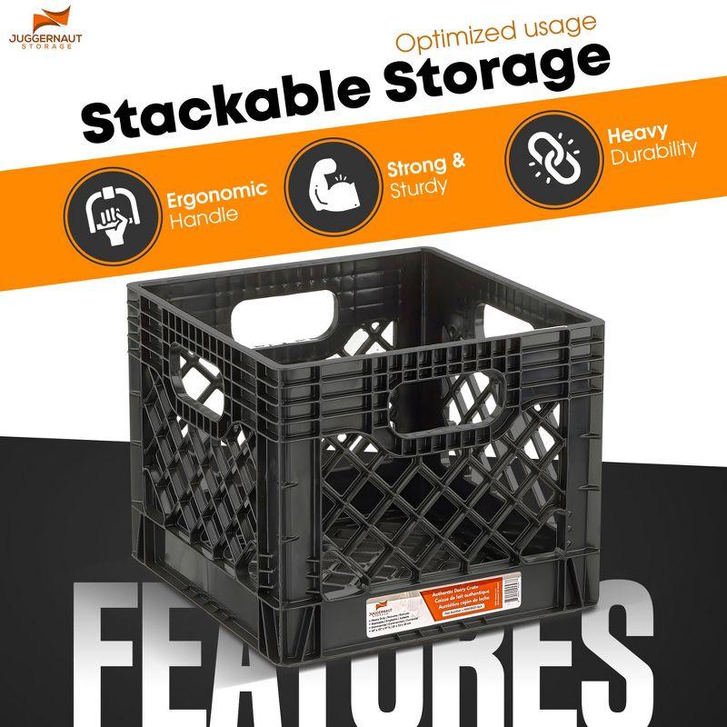 Juggernaut Storage Juggernaut Storage Crate for Office Storage & Classroom Organization, 2-Pack