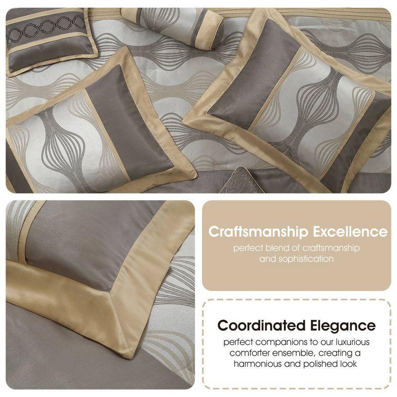 Nanshing America, Inc Kath 7 Piece Microfiber Modern & Contemporary Comforter Set