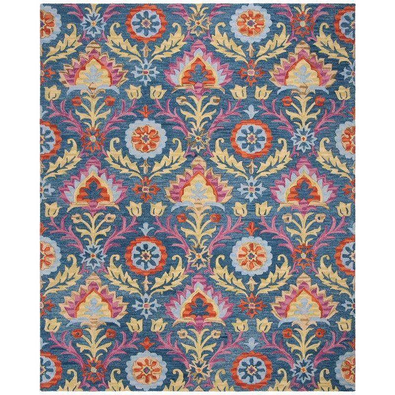 Suzani SZN312 Hand Hooked Area Rug  - Safavieh