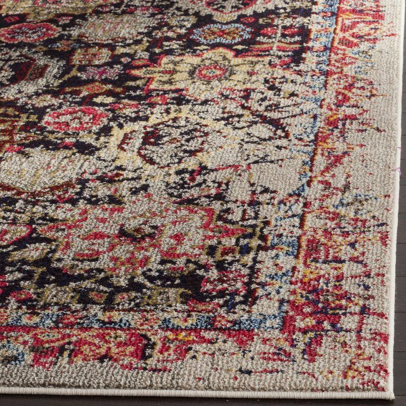 Monaco MNC206 Power Loomed Indoor Area Rug - Grey/Multi - 8'x11' - Safavieh.