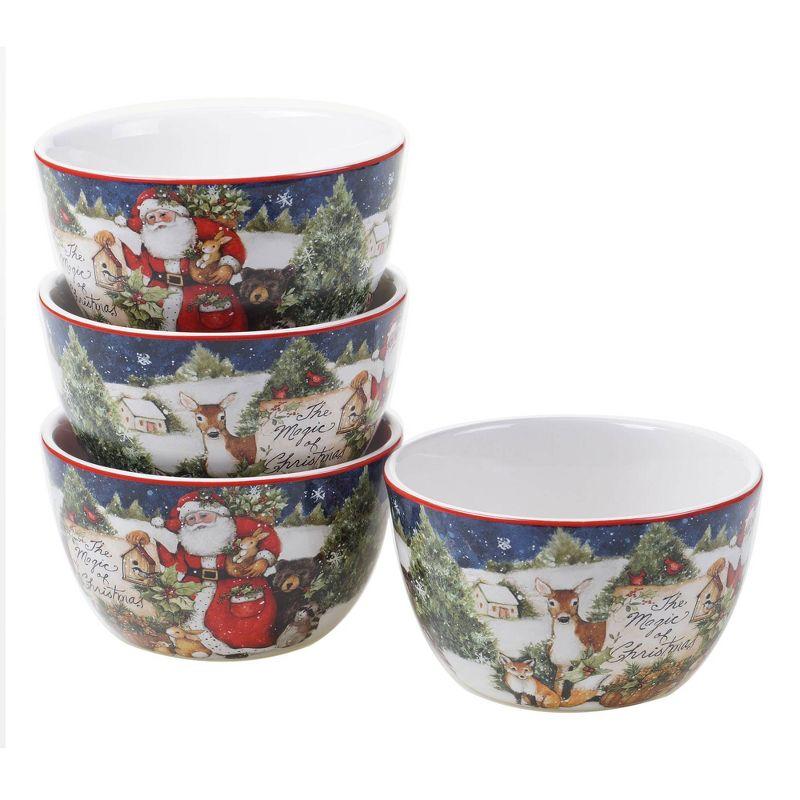 16pc Earthenware Magic of Christmas Santa Dinnerware Set - Certified International