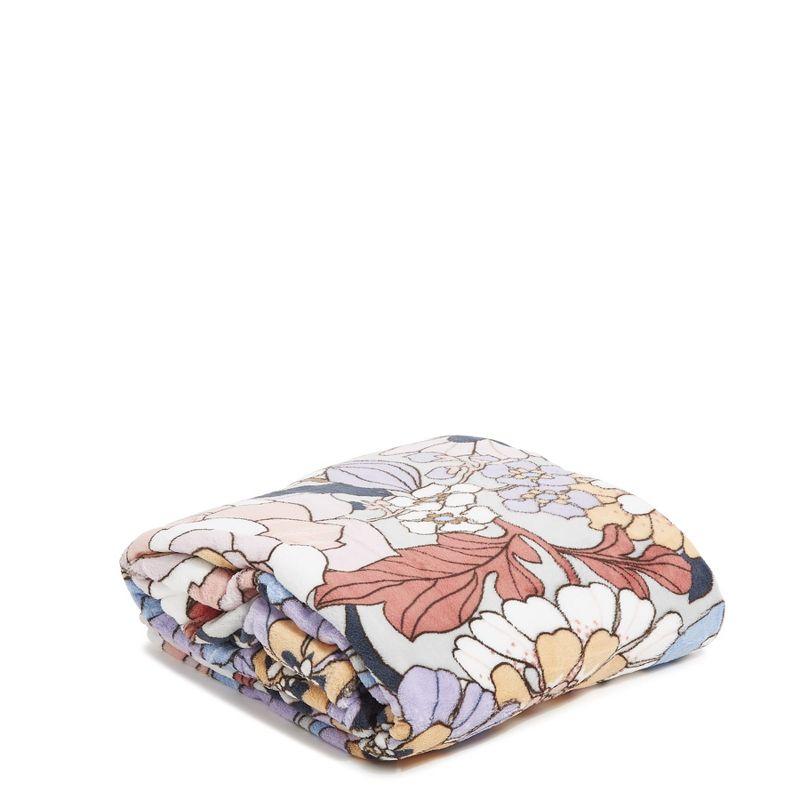 Floral Multicolor Lightweight Fleece Throw Blanket