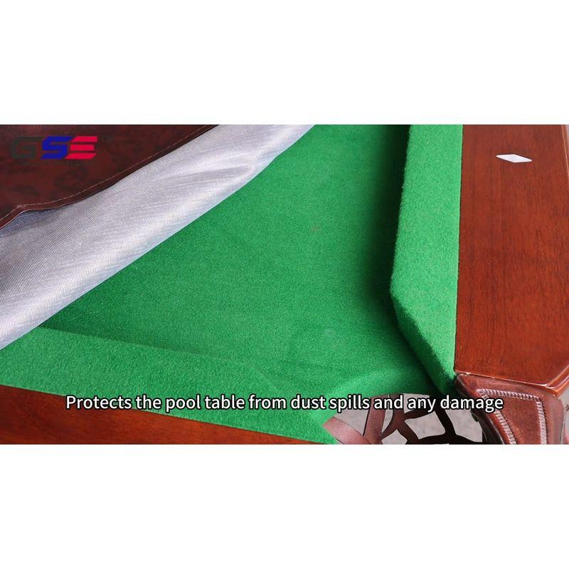 GSE Games & Sports Expert GSE 9' Brown leatheretteette Pool Table Cover, Tearproof Heavy-Duty Billiard Table Cover
