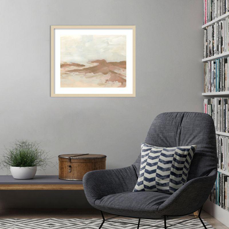 Amanti Art Neutral Flats II by June Erica Vess Wood Framed Wall Art Print 25 x 21