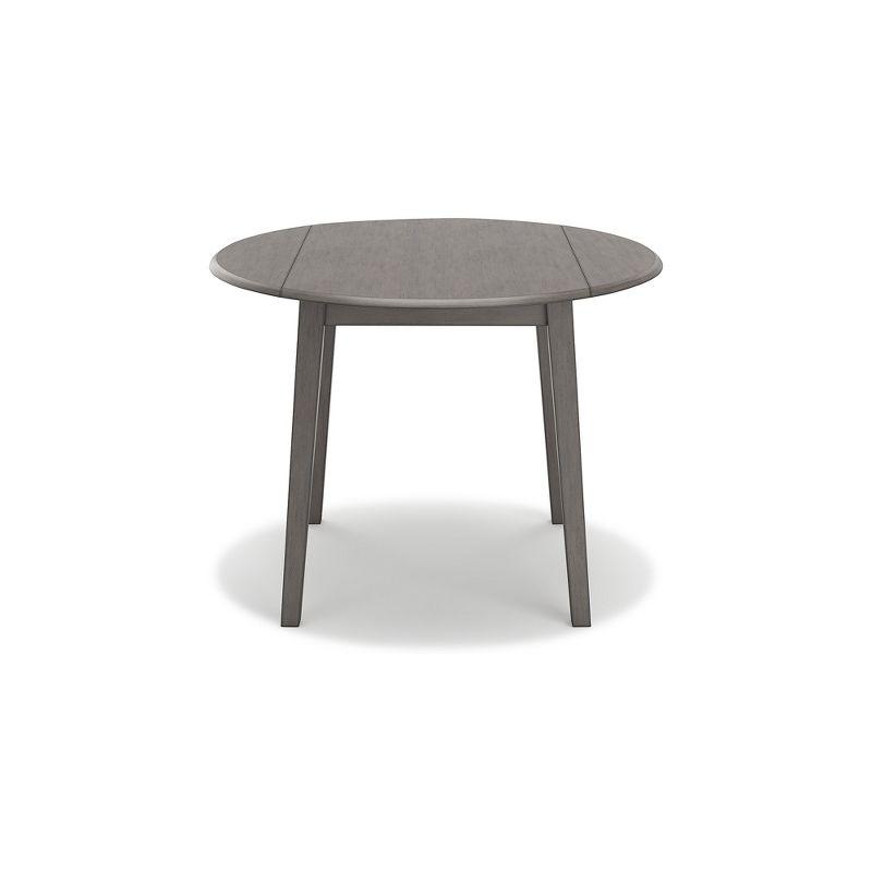 Signature Design by Ashley Casual Shullden Drop Leaf Dining Table  Gray