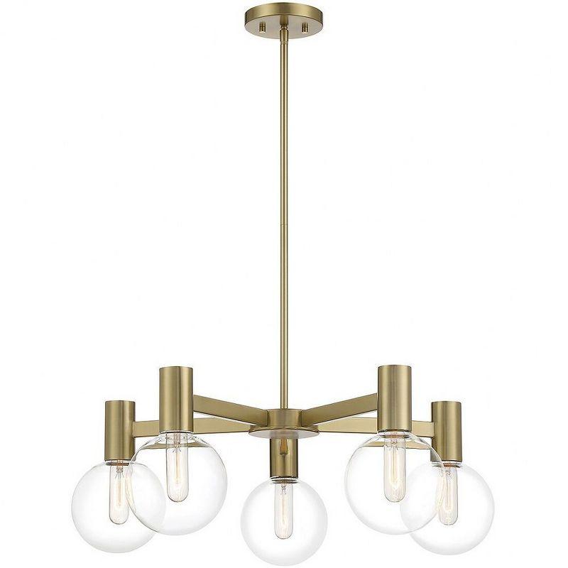 Savoy House Wright 5 - Light Chandelier in  Warm Brass