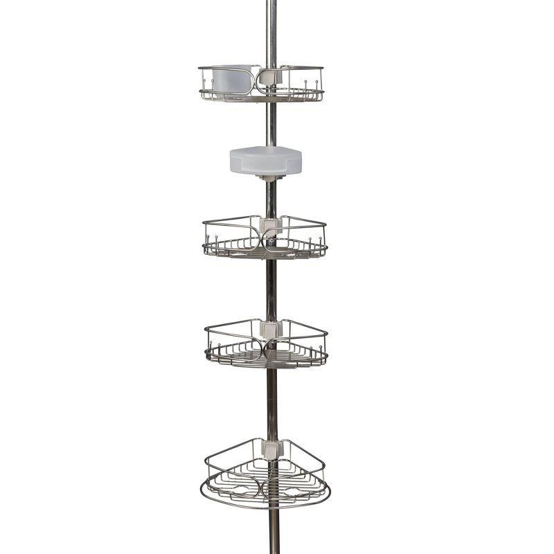 Rebrilliant Gare Tension Pole Stainless Steel Shower Caddy