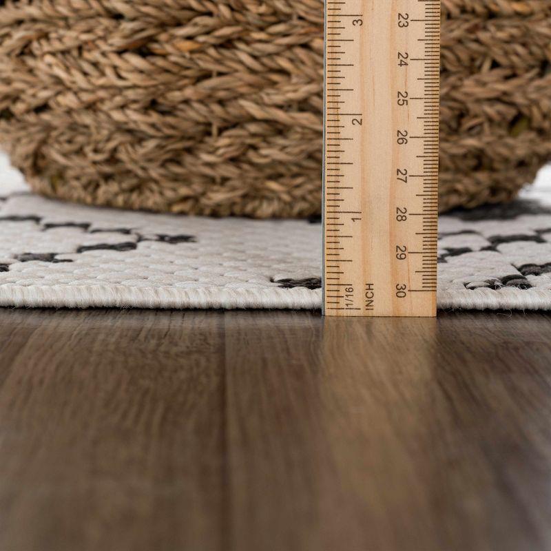 Hauteloom Rectangle Area Rug   White