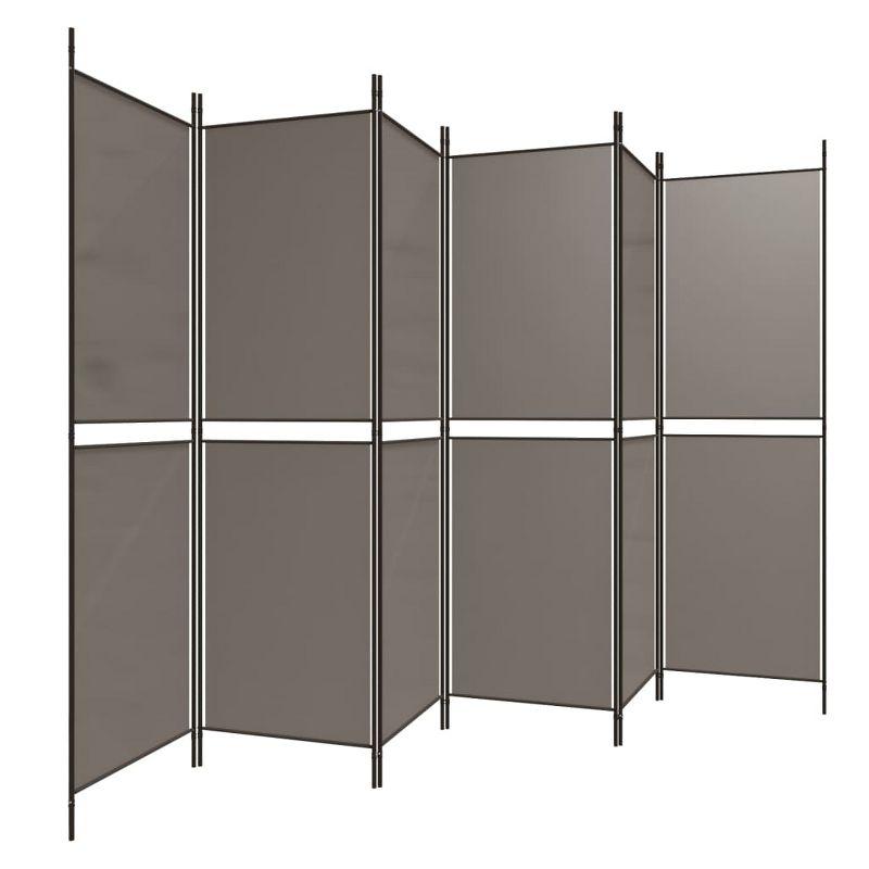 vidaXL 6-Panel Room Divider Anthracite 118.1