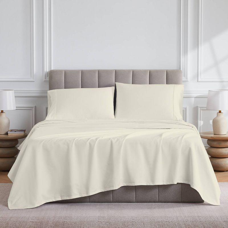 King Ivory 400 Thread Count Cotton Sateen Sheet Set