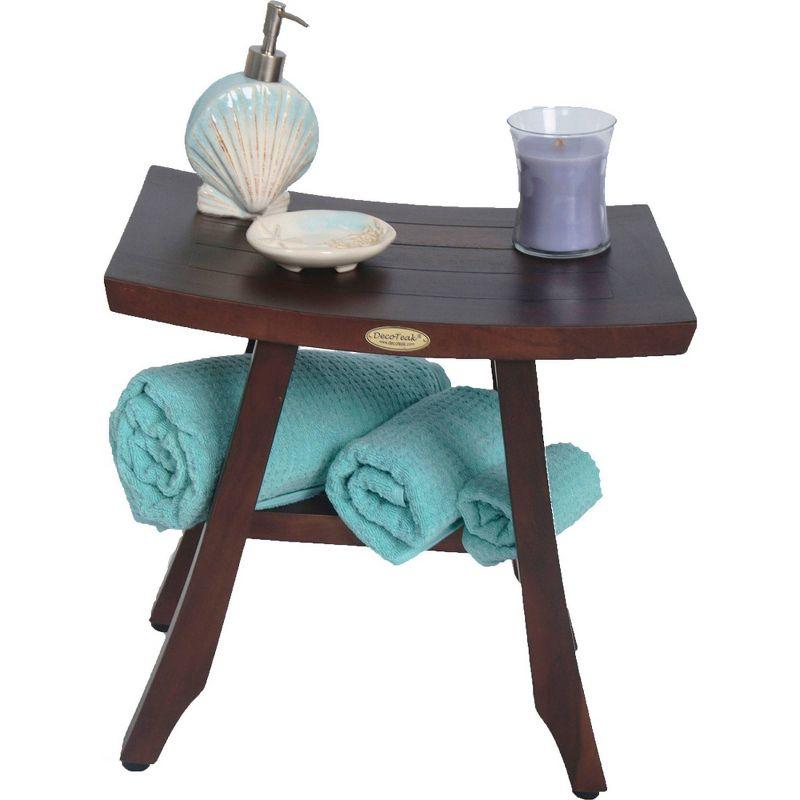 18" Satori DT100 Wide Teak Shower Transfer Bench/Seat - EcoDecors