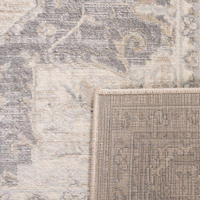 Brentwood BNT865 Power Loomed Indoor Area Rug - Cream/Grey - 5'x5' - Safavieh