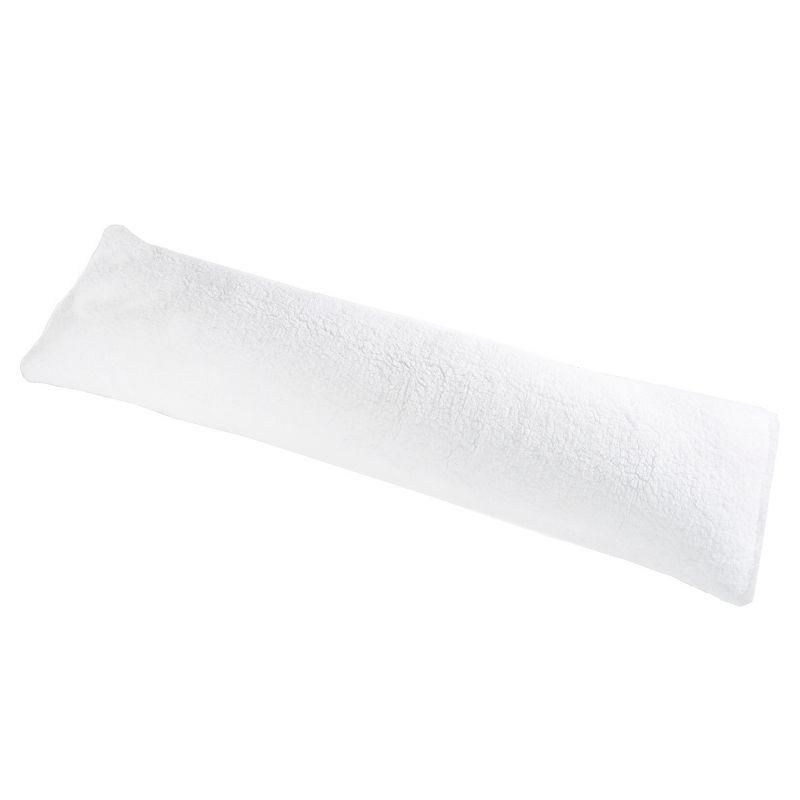 White Polyester Body Pillowcase with Zipper Closure