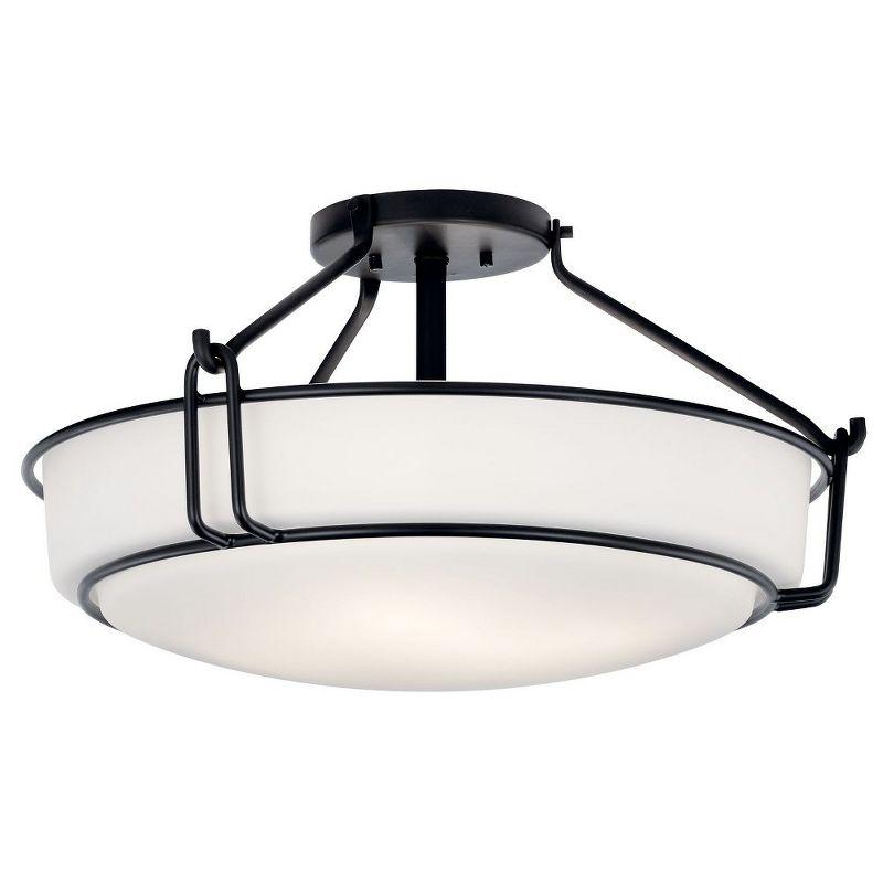 Kichler Lighting Alkire 4 - Light Semi-Flush Mount in  Black
