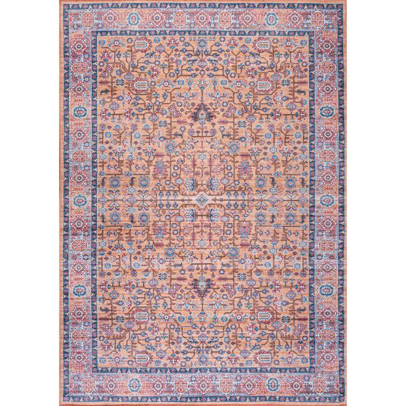 3' x 5' Kemer All-Over Persian Machine Washable Indoor/Outdoor Area Rug, Multi - JONATHAN Y