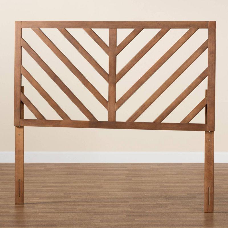 Queen Belisma Wood Headboard Ash Walnut - Baxton Studio