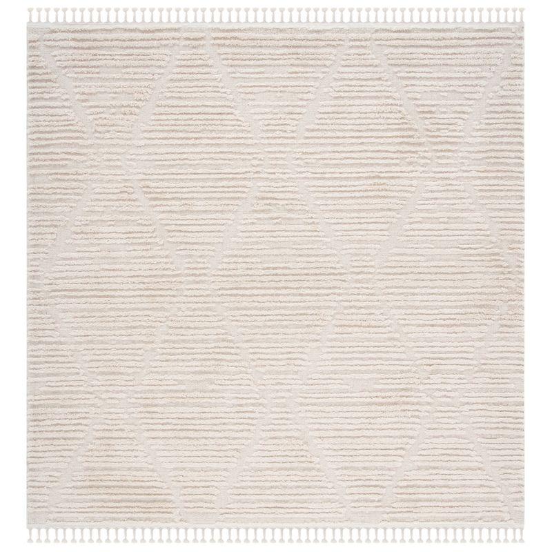 Marrakesh MRK517 Power Loomed Area Rug - Beige - 8'x8' - Safavieh.