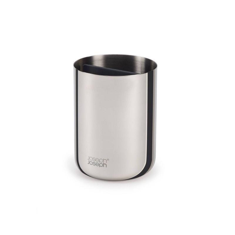 Compact Stainless Steel Toothbrush Holder with Divider