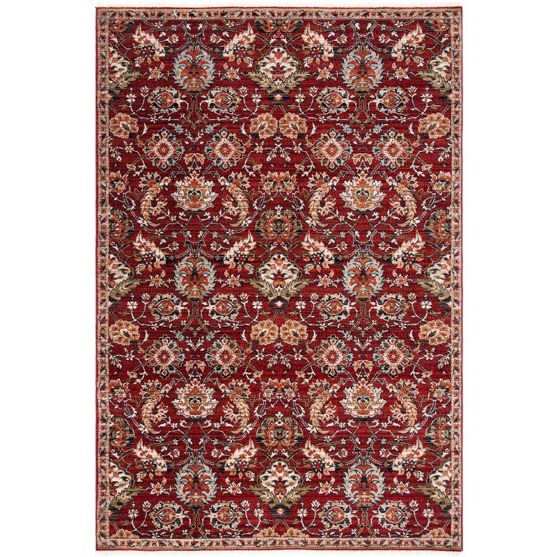 Herat Rust and Ivory Oriental Synthetic Area Rug