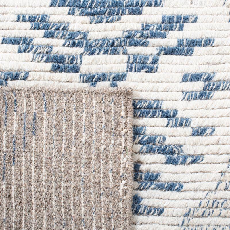 Kenya KNY175 Hand Knotted Area Rug - Blue/Ivory - 8'x10' - Safavieh