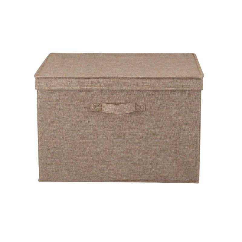 Household Essentials Wide Storage Box Fabric Bin