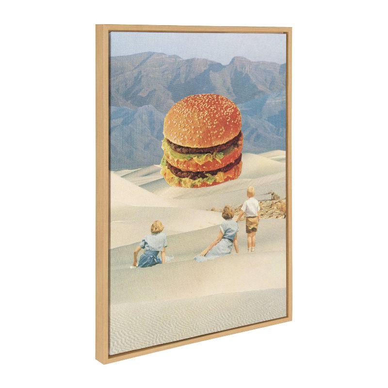 23" x 33" Sylvie Desert Mirage by Sarah Eisenlohr Framed Wall Canvas Natural - Kate & Laurel All Things Decor: Modern Style, Plastic Frame
