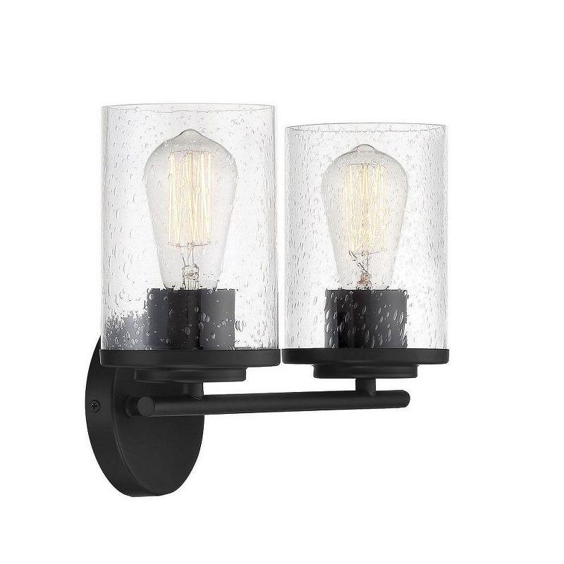 Savoy House Marshall 2 - Light Vanity in  Matte Black