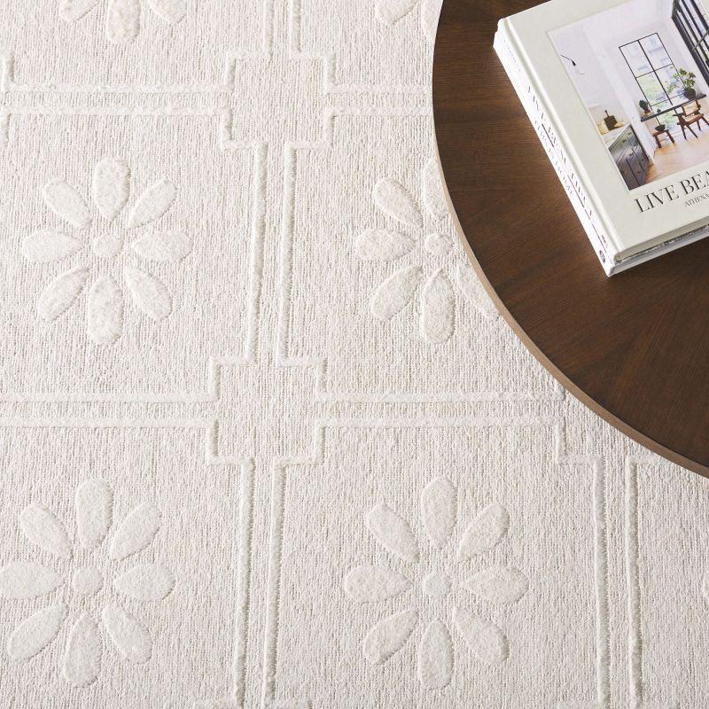 Martha Stewart Rugs Martha Stewart Hand Knotted Linen Floral Rug