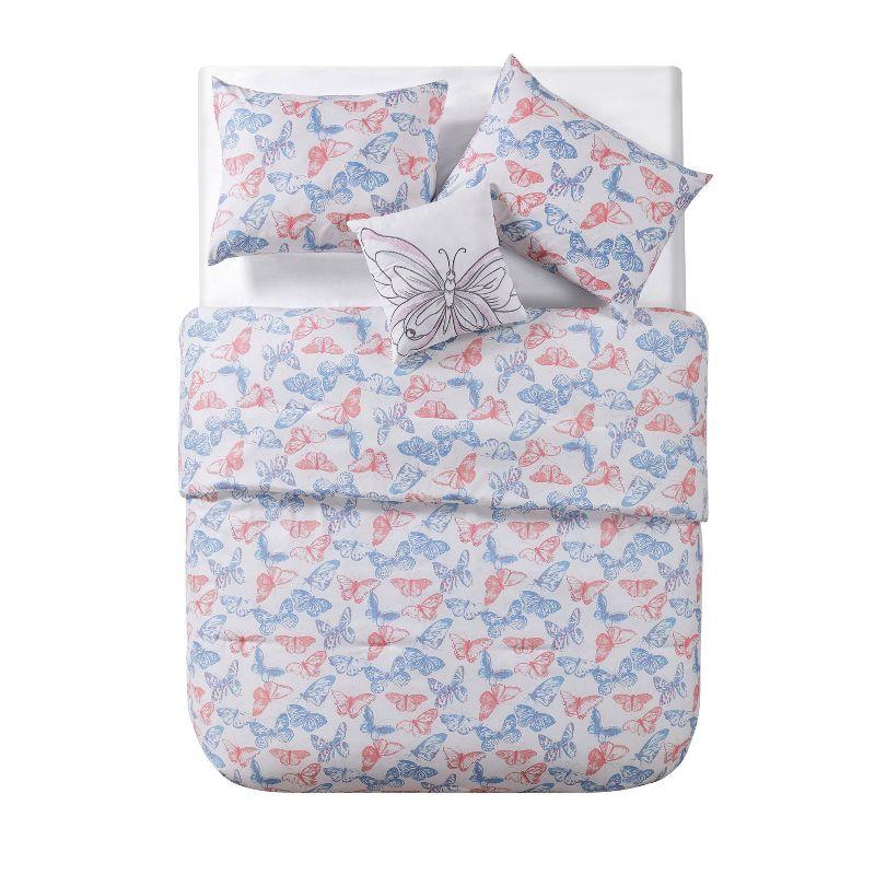 Pastel Butterfly Comforter Set