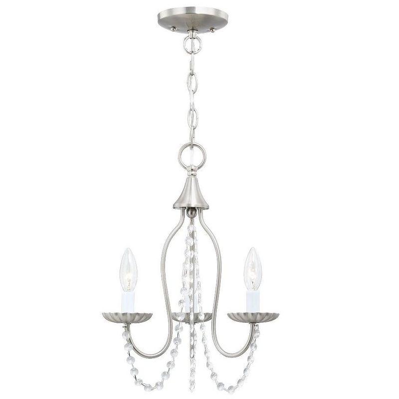 Livex Lighting Alessia 3 - Light Chandelier in  Brushed Nickel