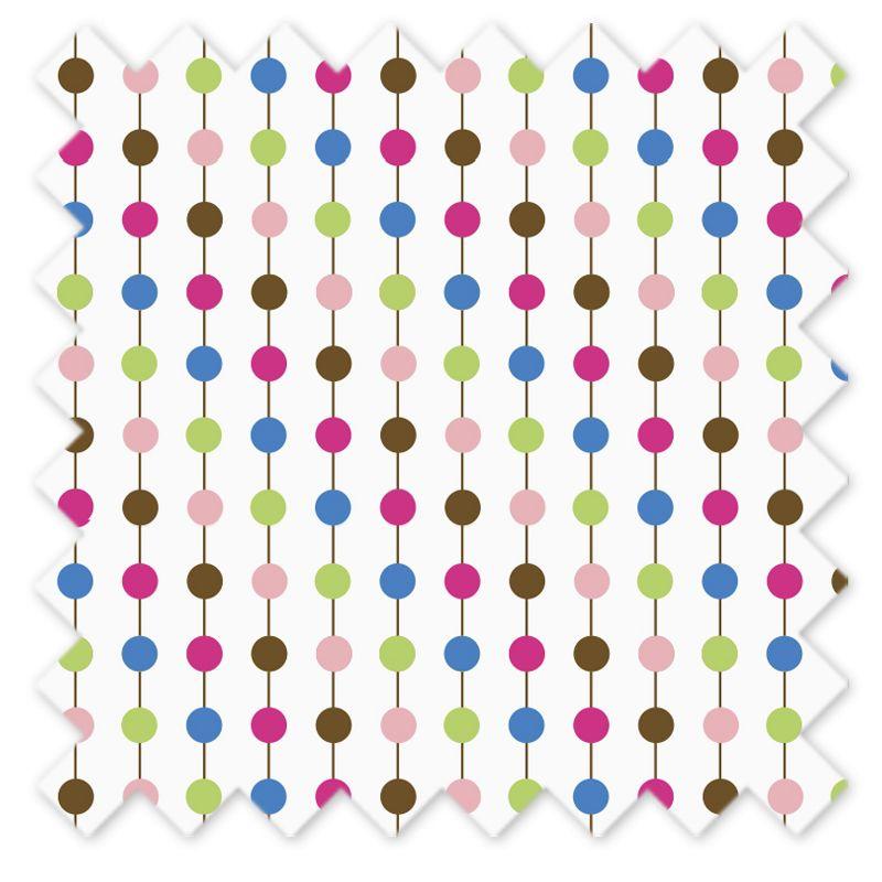 Bacati - Botanical Pearl String Pink Decorative Pillow