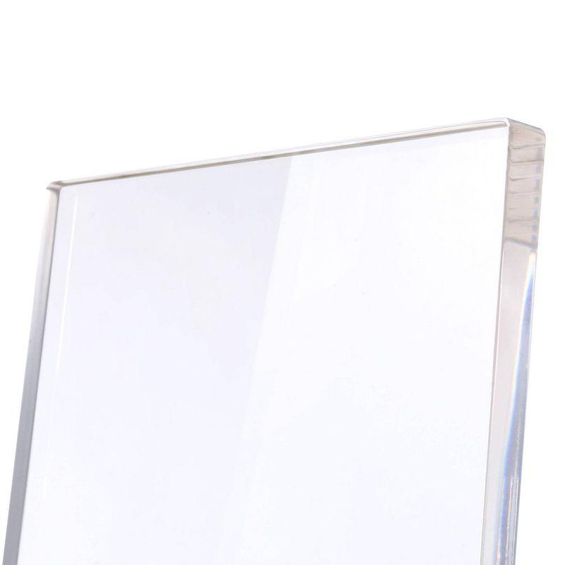 Peek Acrylic Z Chair Clear - Picket House Furnishings: Modern Plexiglass Armless Chair, No Cushion