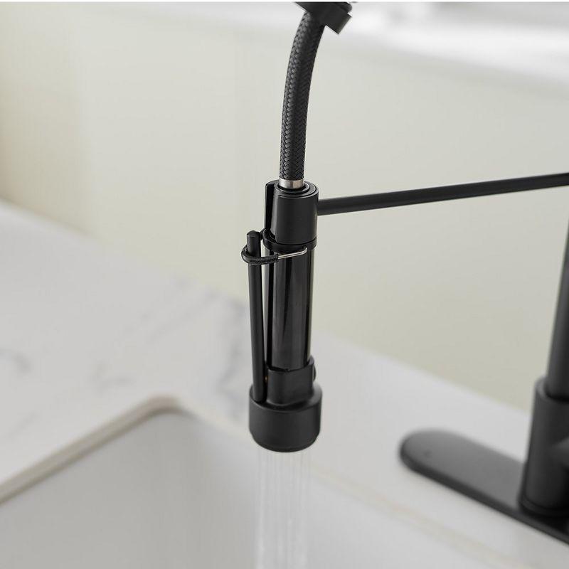 Pull Down Single Handle Kitchen Faucet with Accessories