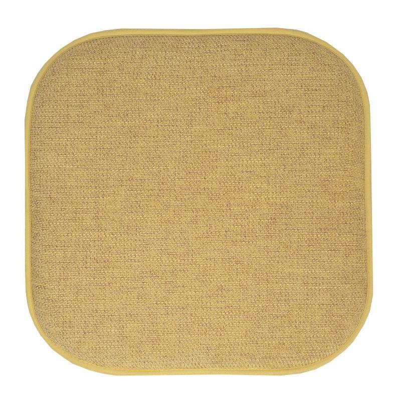 Sweet Home Collection Alexis Memory Foam No Slip Back 16" x 16" Chair Pad Cushion