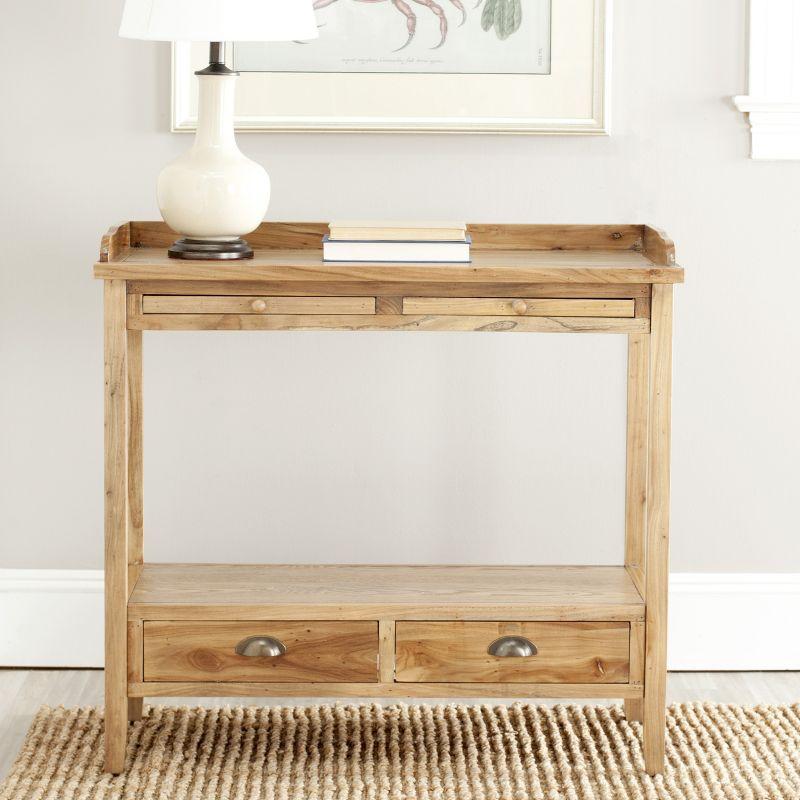 Peter Console - AMH6571A - Brown - Safavieh Couture