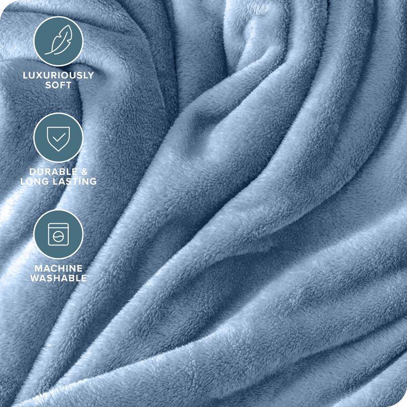 Bare Home Bare Home Microplush Fleece Blanket - Fuzzy, Warm, Bed/Throw Blanket