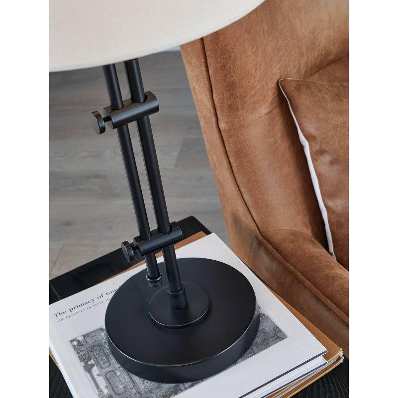 Baronvale Metal Table Lamp Black - Signature Design by Ashley: Adjustable, UL Listed, Modern Decor