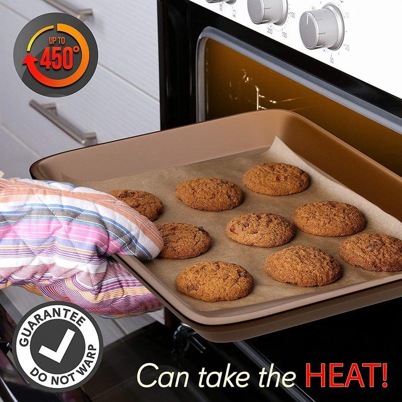 NutriChef NutriChef Non-Stick Steel 2 Piece Baking Sheet Set