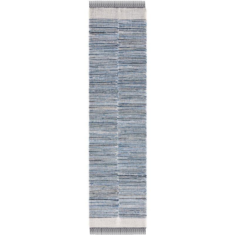 Kilim KLM310 Hand Woven Runner Rug - Blue/Ivory - 2'3"x9' - Safavieh.