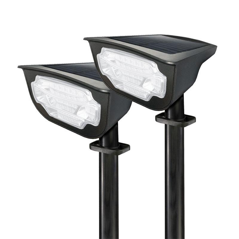 Bell+Howell Bionic Color Burst Solar LED Pathway Lights, 2 Pack