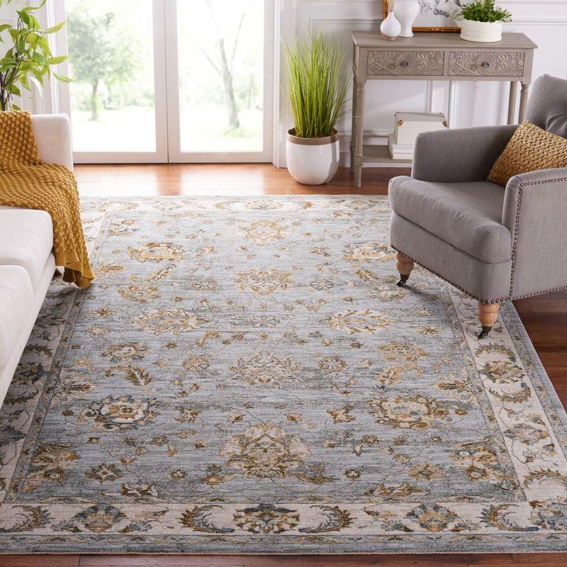 Hamilton HLT106 Power Loomed Area Rug - Blue/Gold - 8'x10' - Safavieh.
