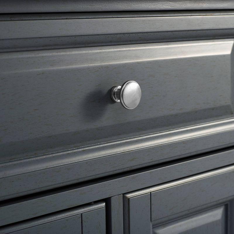 Avery Kitchen Cart - Crosley: Hardwood Brushed Nickel