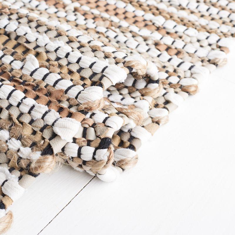 Vintage Leather VTL205 Hand Woven Area Rug - Beige/Ivory - 8'x10' - Safavieh.