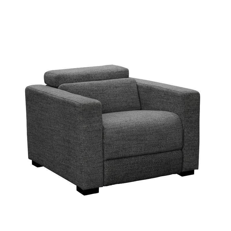 Zara Power Recliner Chair Charcoal - Steve Silver Co.