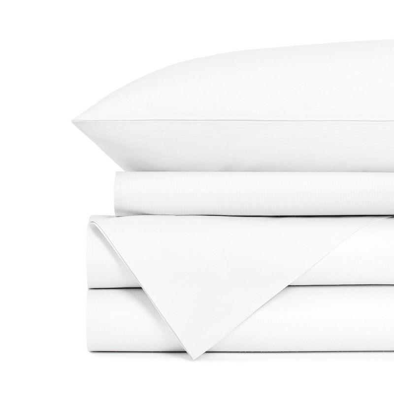 Twin White Centium Satin Sateen Sheet Set