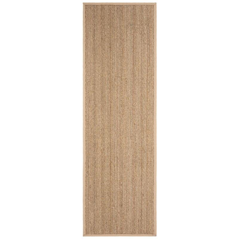 Natural Fiber NF115 Power Loomed Indoor Runner Rug - Natural/Beige - 2'6"x22' - Safavieh.