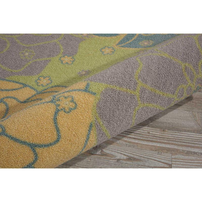 Nourison Home & Garden Green Indoor/Outdoor Area Rug RS021 2'3" x 8'