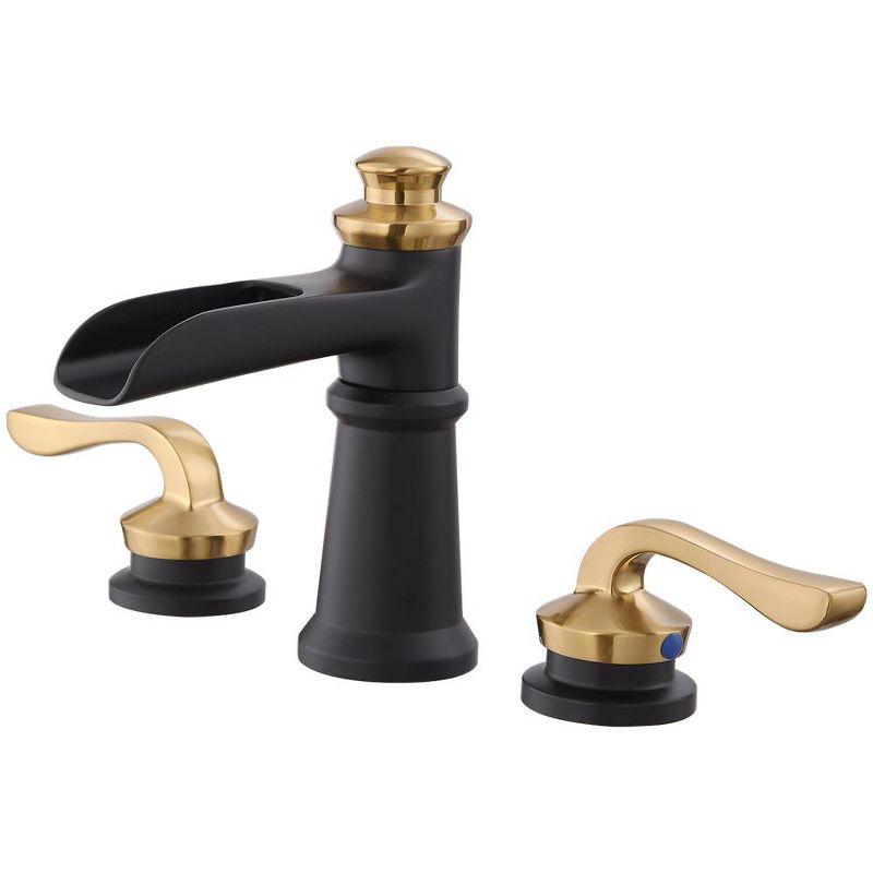 8-16 Inch 3 Holes 2 Handle Widespread Bathroom Sink Faucet