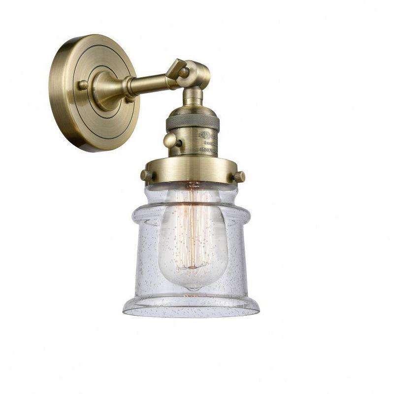 Innovations Lighting Canton 1 - Light Sconce in  Antique Brass